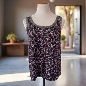 MARC JACOBS Silk Metallic Print Top Size Medium